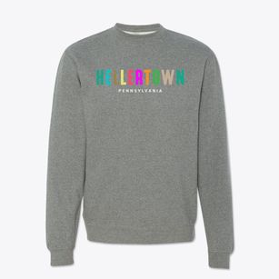 Hellertown Pennsylvania Color Pop Crewneck Sweatshirt