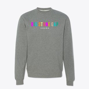 Big Stone Gap Virginia Color Pop Crewneck Sweatshirt