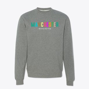 Manchester Washington Color Pop Crewneck Sweatshirt
