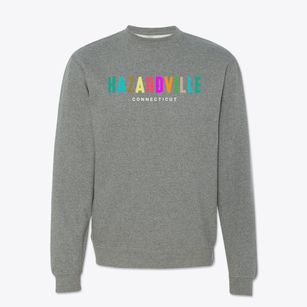 Hazardville Connecticut Color Pop Crewneck Sweatshirt