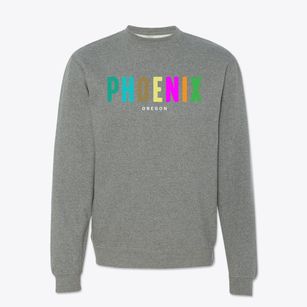 Phoenix Oregon Color Pop Crewneck Sweatshirt