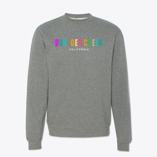Boulder Creek California Color Pop Crewneck Sweatshirt