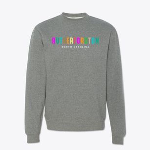 Rutherfordton North Carolina Color Pop Crewneck Sweatshirt