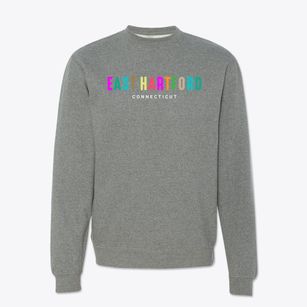 East Hartford Connecticut Color Pop Crewneck Sweatshirt