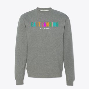 East Lansing Michigan Color Pop Crewneck Sweatshirt