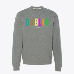 Dublin Texas Color Pop Crewneck Sweatshirt