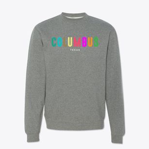 Columbus Texas Color Pop Crewneck Sweatshirt
