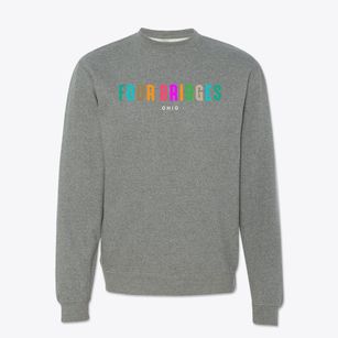 Four Bridges Ohio Color Pop Crewneck Sweatshirt