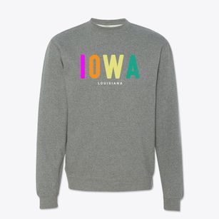 Iowa Louisiana Color Pop Crewneck Sweatshirt