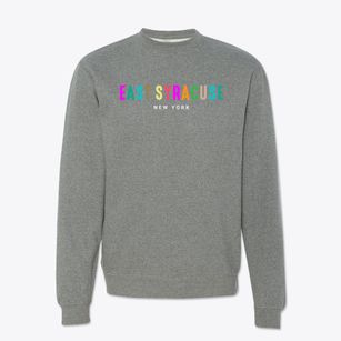 East Syracuse New York Color Pop Crewneck Sweatshirt