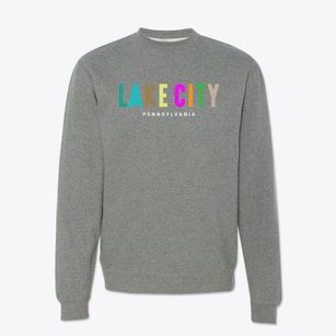 Lake City Pennsylvania Color Pop Crewneck Sweatshirt