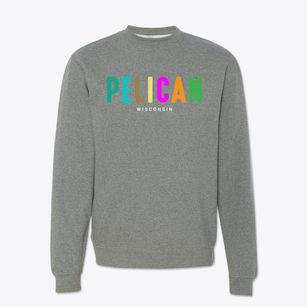 Pelican Wisconsin Color Pop Crewneck Sweatshirt