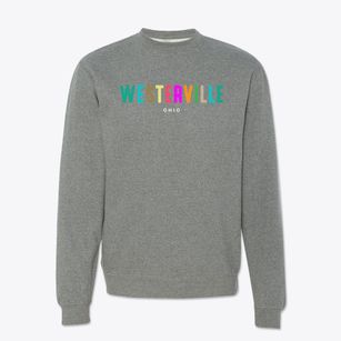 Westerville Ohio Color Pop Crewneck Sweatshirt