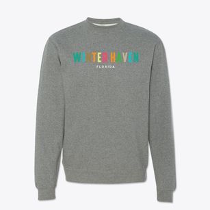 Winter Haven Florida Color Pop Crewneck Sweatshirt