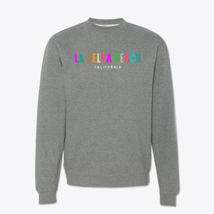 La Selva Beach California Color Pop Crewneck Sweatshirt