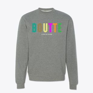 Boutte Louisiana Color Pop Crewneck Sweatshirt