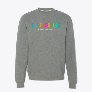 East Douglas Massachusetts Color Pop Crewneck Sweatshirt
