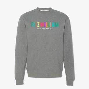 Fitzwilliam New Hampshire Color Pop Crewneck Sweatshirt