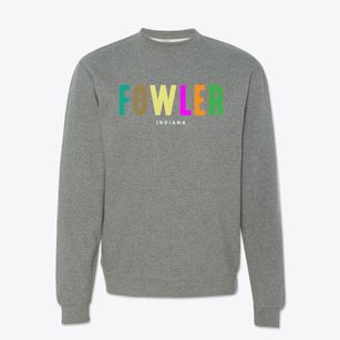 Fowler Indiana Color Pop Crewneck Sweatshirt