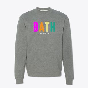 Bath Michigan Color Pop Crewneck Sweatshirt