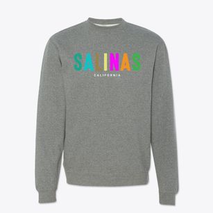 Salinas California Color Pop Crewneck Sweatshirt