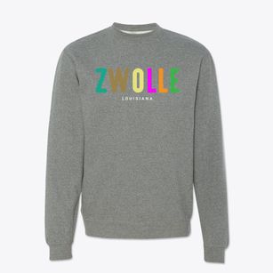 Zwolle Louisiana Color Pop Crewneck Sweatshirt