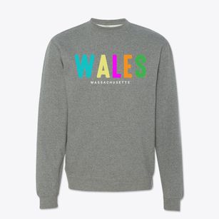 Wales Massachusetts Color Pop Crewneck Sweatshirt