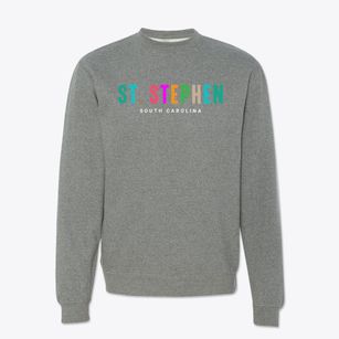 St. Stephen South Carolina Color Pop Crewneck Sweatshirt