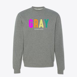 Gray Tennessee Color Pop Crewneck Sweatshirt