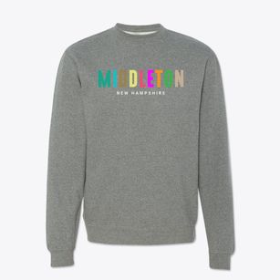 Middleton New Hampshire Color Pop Crewneck Sweatshirt