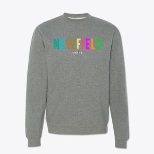 Newfield Maine Color Pop Crewneck Sweatshirt