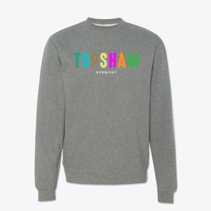 Topsham Vermont Color Pop Crewneck Sweatshirt