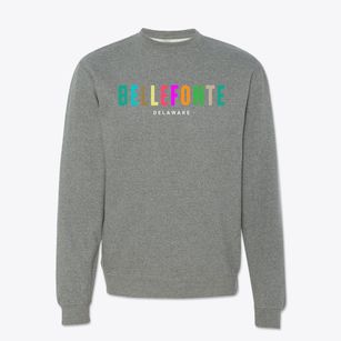 Bellefonte Delaware Color Pop Crewneck Sweatshirt