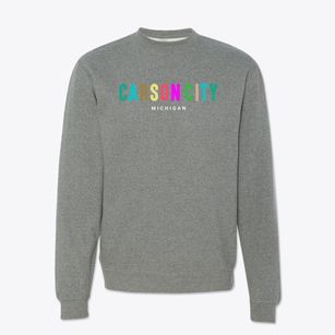 Carson City Michigan Color Pop Crewneck Sweatshirt