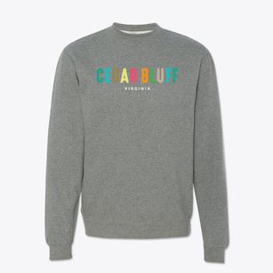 Cedar Bluff Virginia Color Pop Crewneck Sweatshirt