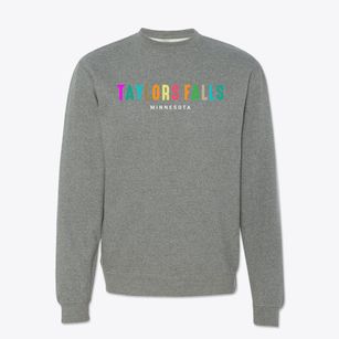 Taylors Falls Minnesota Color Pop Crewneck Sweatshirt