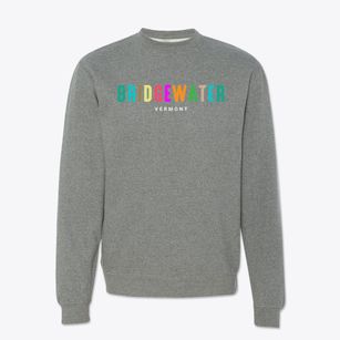 Bridgewater Vermont Color Pop Crewneck Sweatshirt