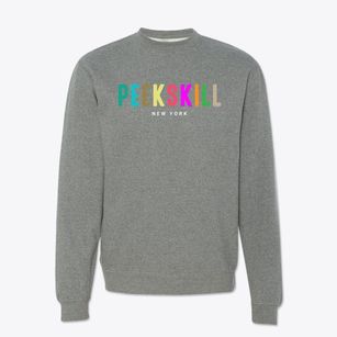 Peekskill New York Color Pop Crewneck Sweatshirt