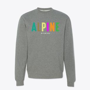 Alpine Wyoming Color Pop Crewneck Sweatshirt