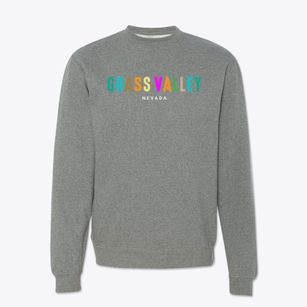 Grass Valley Nevada Color Pop Crewneck Sweatshirt