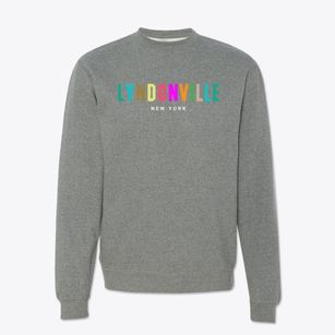 Lyndonville New York Color Pop Crewneck Sweatshirt