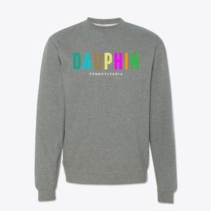 Dauphin Pennsylvania Color Pop Crewneck Sweatshirt