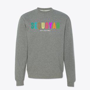 Sequoyah Oklahoma Color Pop Crewneck Sweatshirt