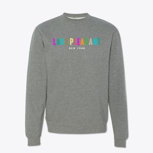 Lake Pleasant New York Color Pop Crewneck Sweatshirt