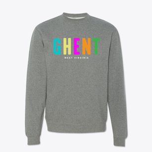 Ghent West Virginia Color Pop Crewneck Sweatshirt