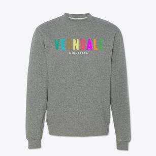Verndale Minnesota Color Pop Crewneck Sweatshirt