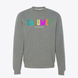 Calumet Oklahoma Color Pop Crewneck Sweatshirt