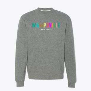 Wampsville New York Color Pop Crewneck Sweatshirt