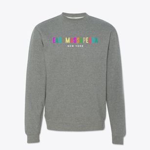 East Massapequa New York Color Pop Crewneck Sweatshirt