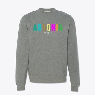 Argonia Kansas Color Pop Crewneck Sweatshirt